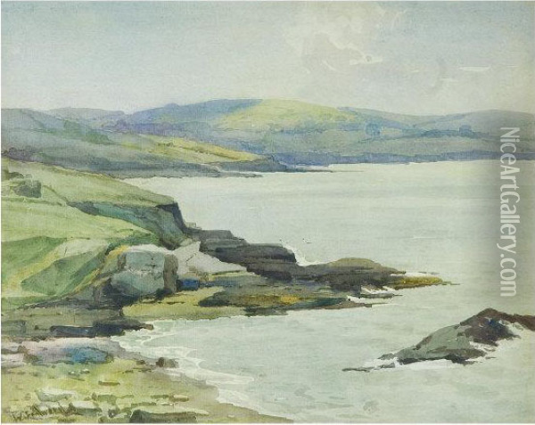 Coastal Scene Oil Painting - Walter Eastwood