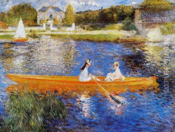 The Seine At Asnieres Aka The Skiff Oil Painting - Pierre Auguste Renoir