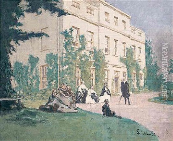 The Rectory Oil Painting - Walter Sickert