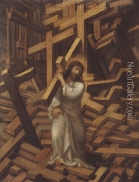 Le Christ Portant Sa Croix Oil Painting - Lelio Orsi