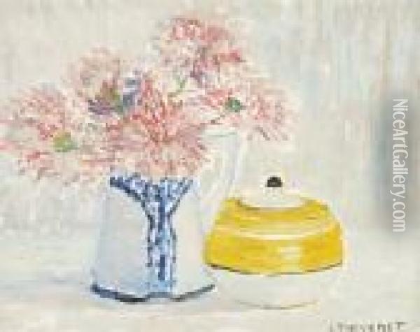Stilleven Met Gele Suikerpot (ca. 1925) Oil Painting - Louis Thevenet