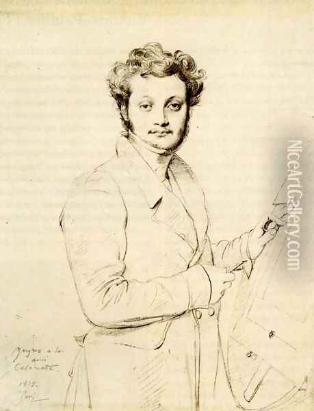 Luigi Calamatta Oil Painting - Jean Auguste Dominique Ingres