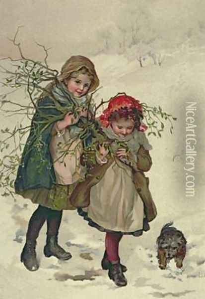 Illustration from Christmas Tree Fairy Oil Painting - Lizzie (nee Lawson) Mack
