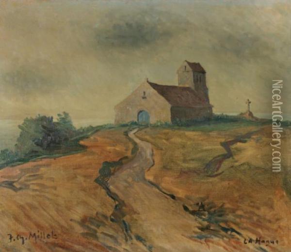 L'eglise De La Hague Oil Painting - Jean-Charles Millet