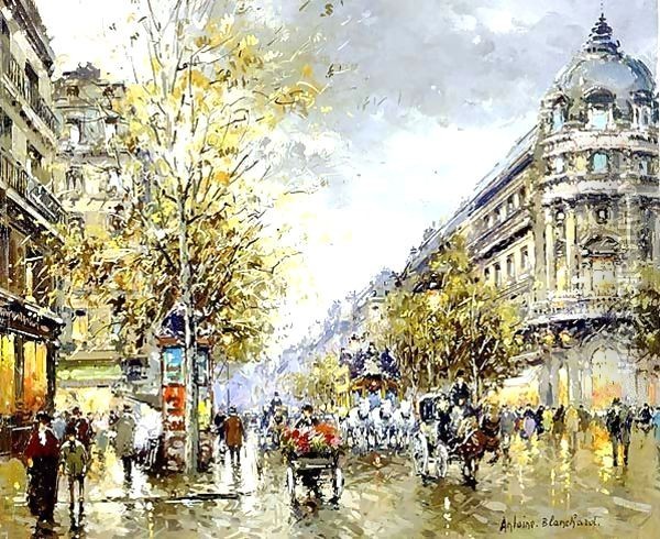 Grands Boulevards Oil Painting - Agost Benkhard