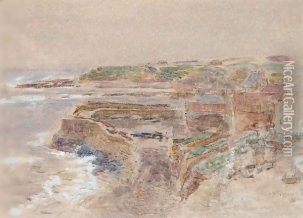 The Harbour At Crail Oil Painting - William McTaggart