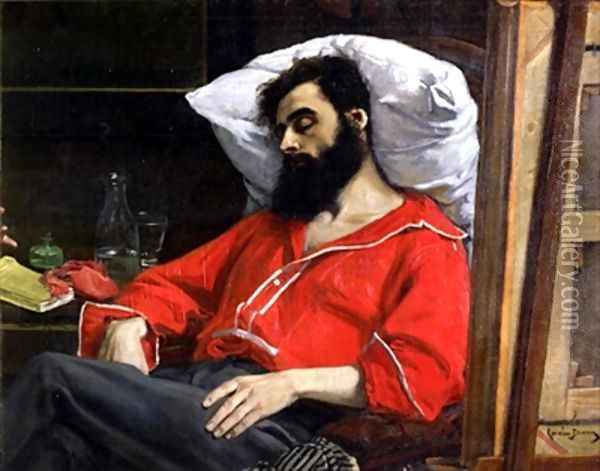 The Convalescent or The Wounded Man Oil Painting - Charles Emile Auguste Carolus-Duran