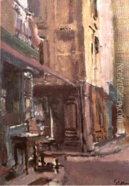 Place St Remy, Dieppe Oil Painting - Walter Sickert