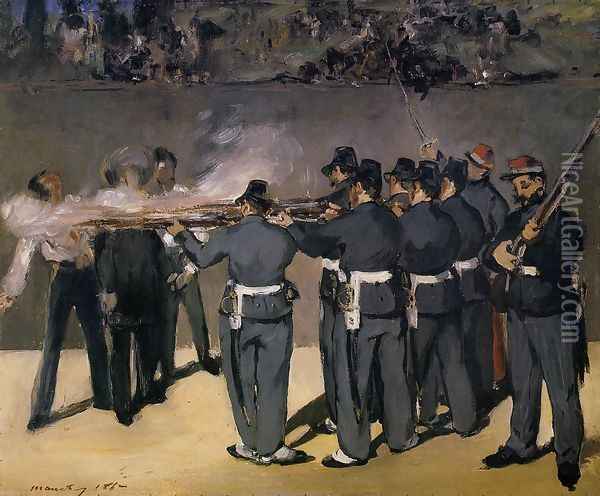 The Execution of the Emperor Maximilian 1867 Oil Painting - Edouard Manet