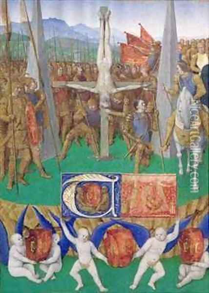 The Martyrdom of St Peter before Emperor Nero Oil Painting - Jean Fouquet