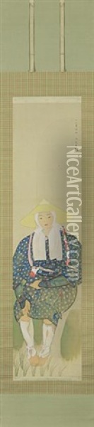 Oharame Oil Painting - Bakusen Tsuchida