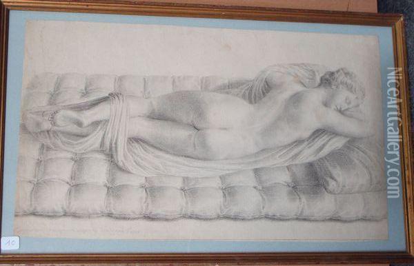 Hermaphrodite Endormi Oil Painting - Giuseppe Pesci