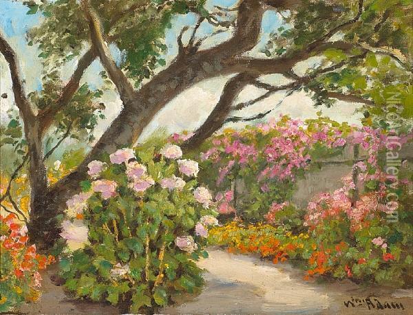 Garden Path Oil Painting - William Adam