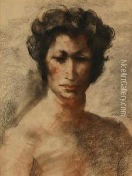 Portrait Of A Young Man Oil Painting - Abraham Samuel Smalt