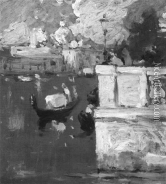 Venezia Oil Painting - Edward Wilbur Dean Hamilton
