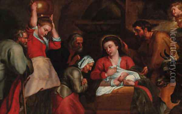 The Adoration of the Shepherds Oil Painting - Sir Peter Paul Rubens
