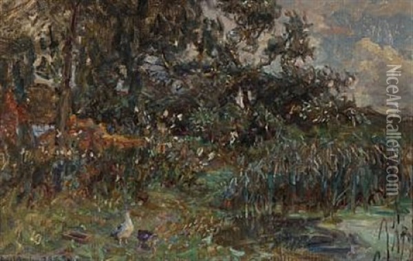 Landscape From Saeby, Denmark Oil Painting - Viggo Johansen