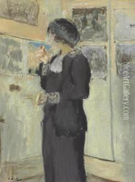 Lucie Belin Au Biscuit Oil Painting - Jean-Edouard Vuillard