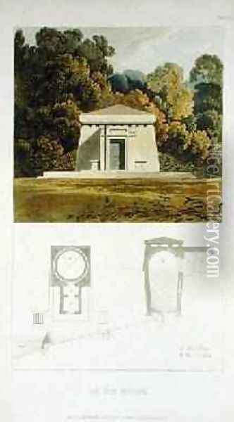 An Ice House, from Ackermanns Repository of Arts, published 1817 Oil Painting - John Buonarotti Papworth