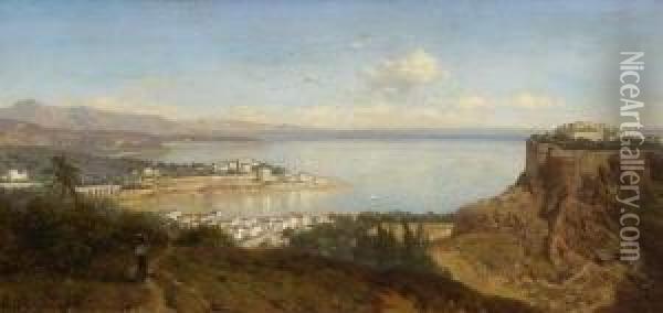 Monaco Oil Painting - August Albert Zimmermann