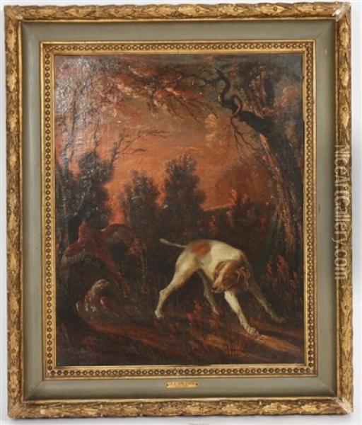 Scene De Chasse Oil Painting - Jacques Charles Oudry