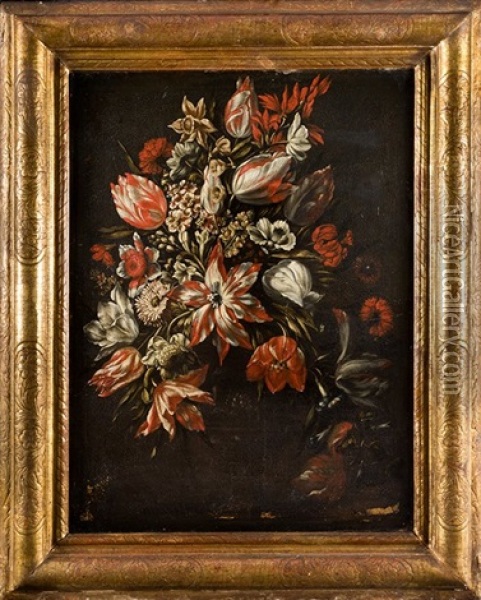Jarron De Flores Oil Painting - Gabriel de LaCorte
