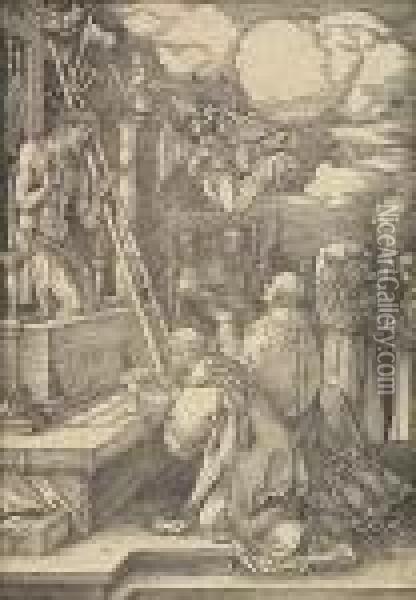 The Mass Of St. Gregory Oil Painting - Albrecht Durer