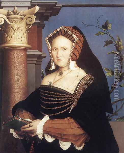 Portrait of Lady Mary Guildford 1527 Oil Painting - Hans Holbein the Younger