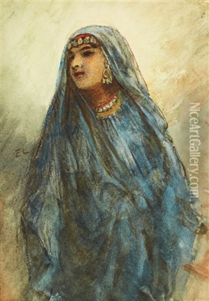 Egyptiska Oil Painting - Egron Sillif Lundgren