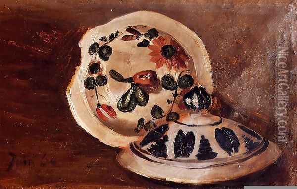 Soup Bowl Covers 1864 Oil Painting - Frederic Bazille