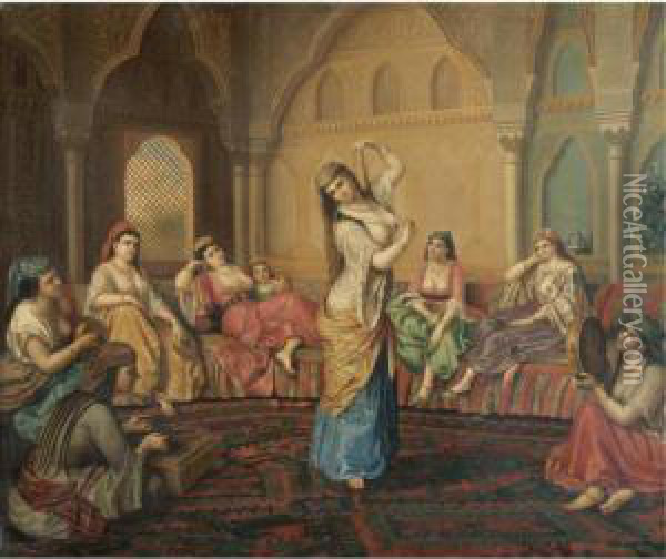 The Harem Dancer Oil Painting - Alexander Svoboda