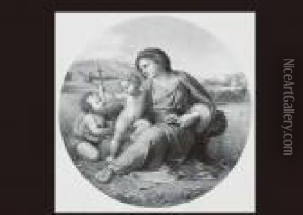 Holy Mother And Child In Alba Oil Painting - Raphael (Raffaello Sanzio of Urbino)