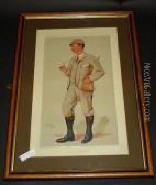 Ward, Sir Leslie : ?mr Horace Hutchinson? Oil Painting - Leslie Ward