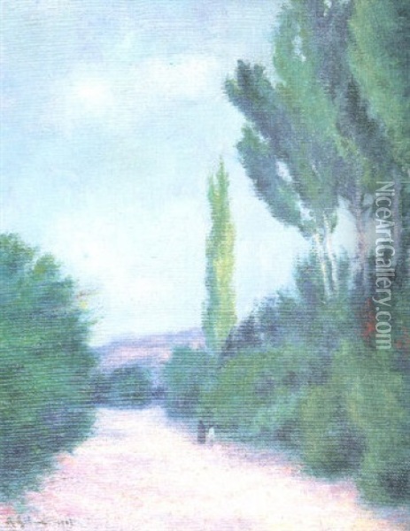 Caminando Oil Painting - Ramon Silva