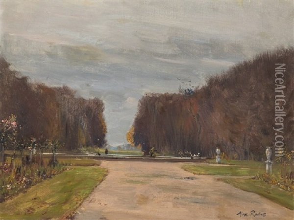 In The Park Oil Painting - Max Friedrich Rabes