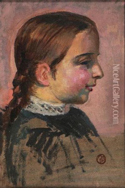 Portrait D'anne Marie Denis Oil Painting - Maurice Denis