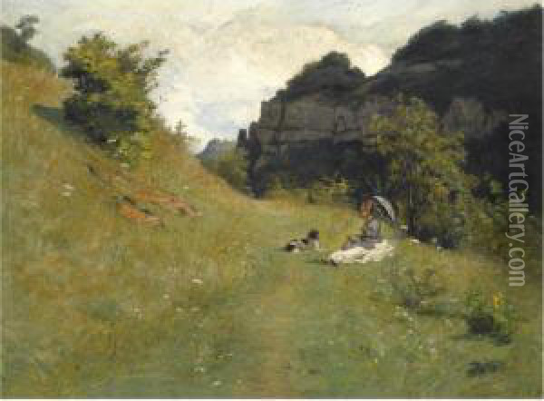 Le Chemin De La Maloche Oil Painting - Jean-Paul Laurens