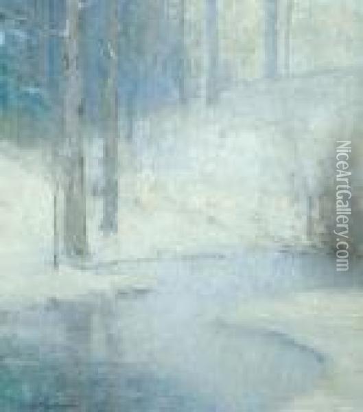 Winter Oil Painting - Bruce Crane