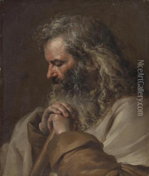 A Male Saint Oil Painting - Jean-Jacques De Boissieu