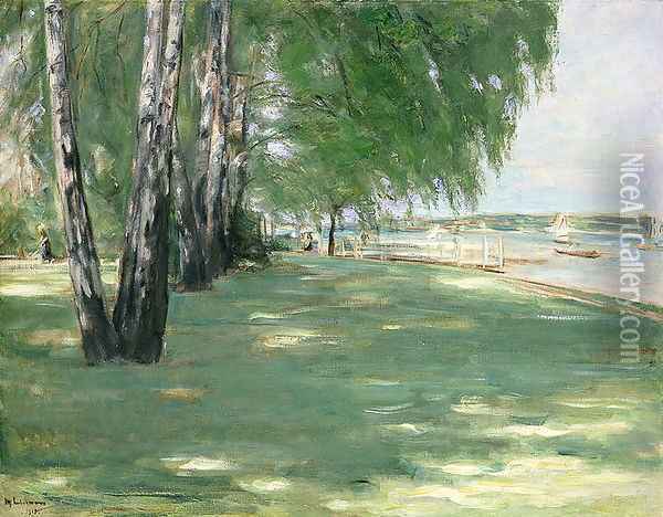 The Garden of the Artist in Wannsee, 1918 Oil Painting - Max Liebermann