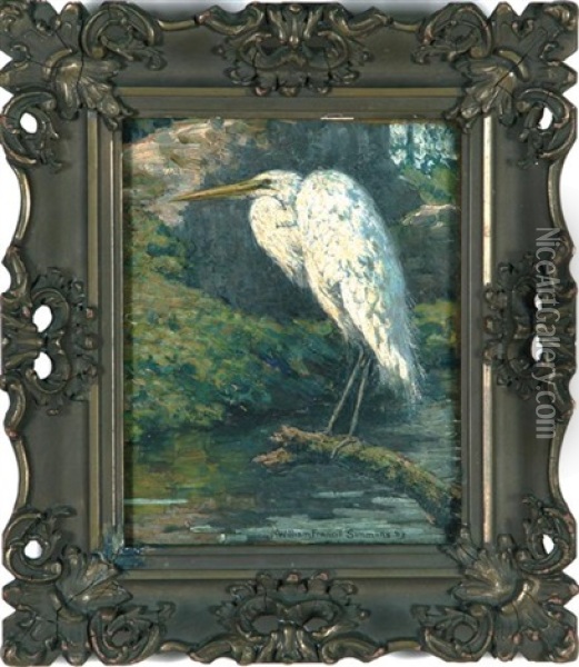 Heron Oil Painting - William Simmons