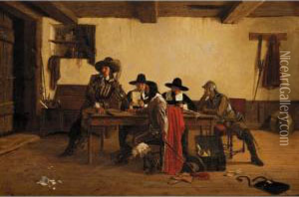 The Conspirators Oil Painting - Edmund Blair Blair Leighton