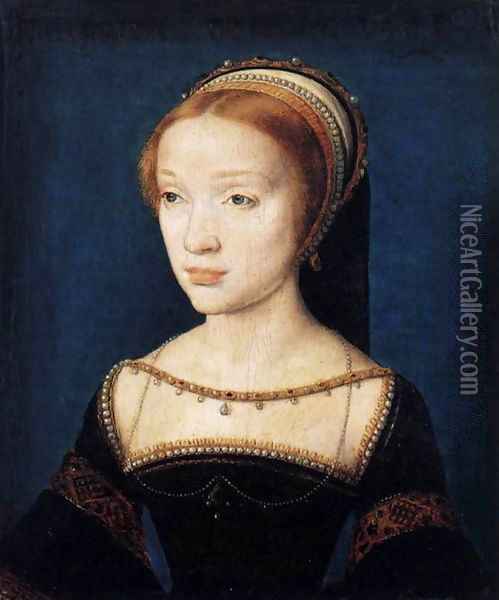A Young Lady Oil Painting - Corneille De Lyon