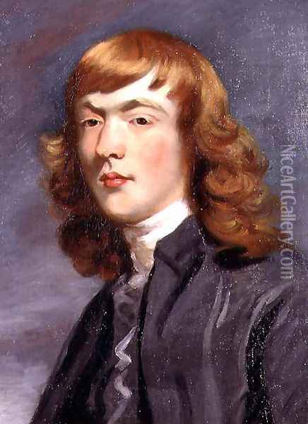 Portrait of George John Spencer, Viscount Althorp, later 2nd Earl Spencer 1758-1834 c.1778 Oil Painting - Sir Joshua Reynolds