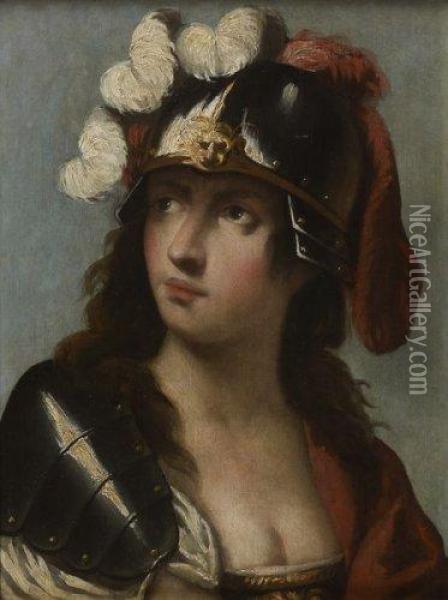 La Deesse Minerve Oil Painting - Pietro Della Vecchio