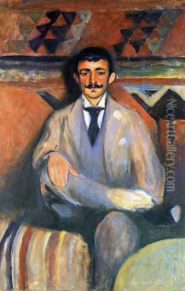 The Painter Jacob Bratland Oil Painting - Edvard Munch