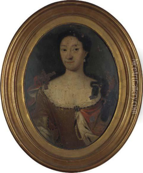 Portrait Anne-marie D'orleans, Queen Of Sardinia (1666-1728) Oil Painting - Maria Giovanna Battista Buzzana Clementi