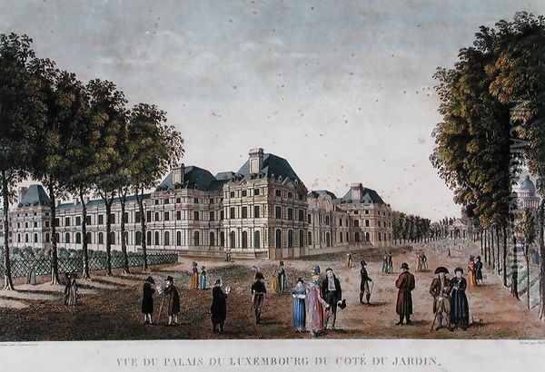 The Luxembourg Palace, c.1815-20 Oil Painting - Henri Courvoisier-Voisin