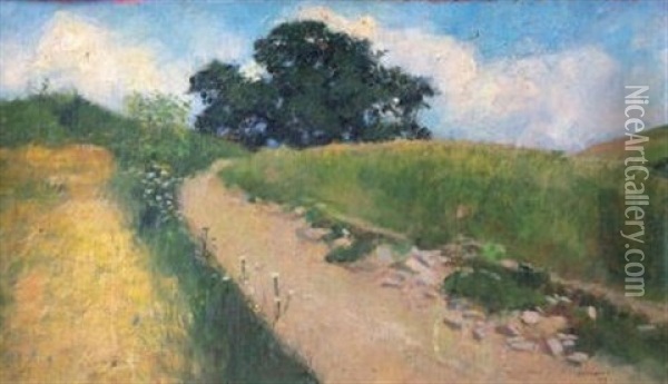 Chemin A La Campagne Oil Painting - Joseph Czajkowski