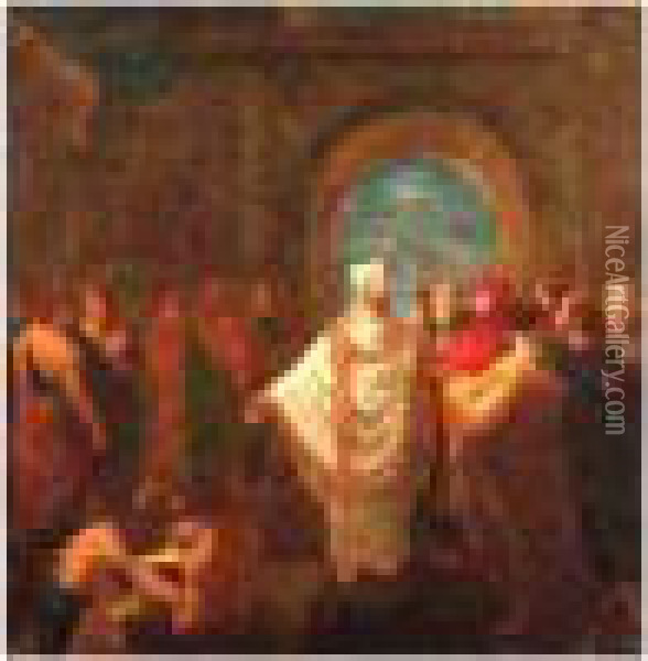 Saint Irenee Martyr Oil Painting - Ferdinand Victor Leon Roybet